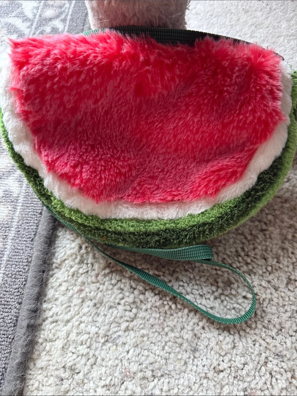 Jellycat Plush Watermelon Crossbody Bag - Pink & Green